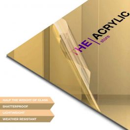 gold acrylic mirror sheet